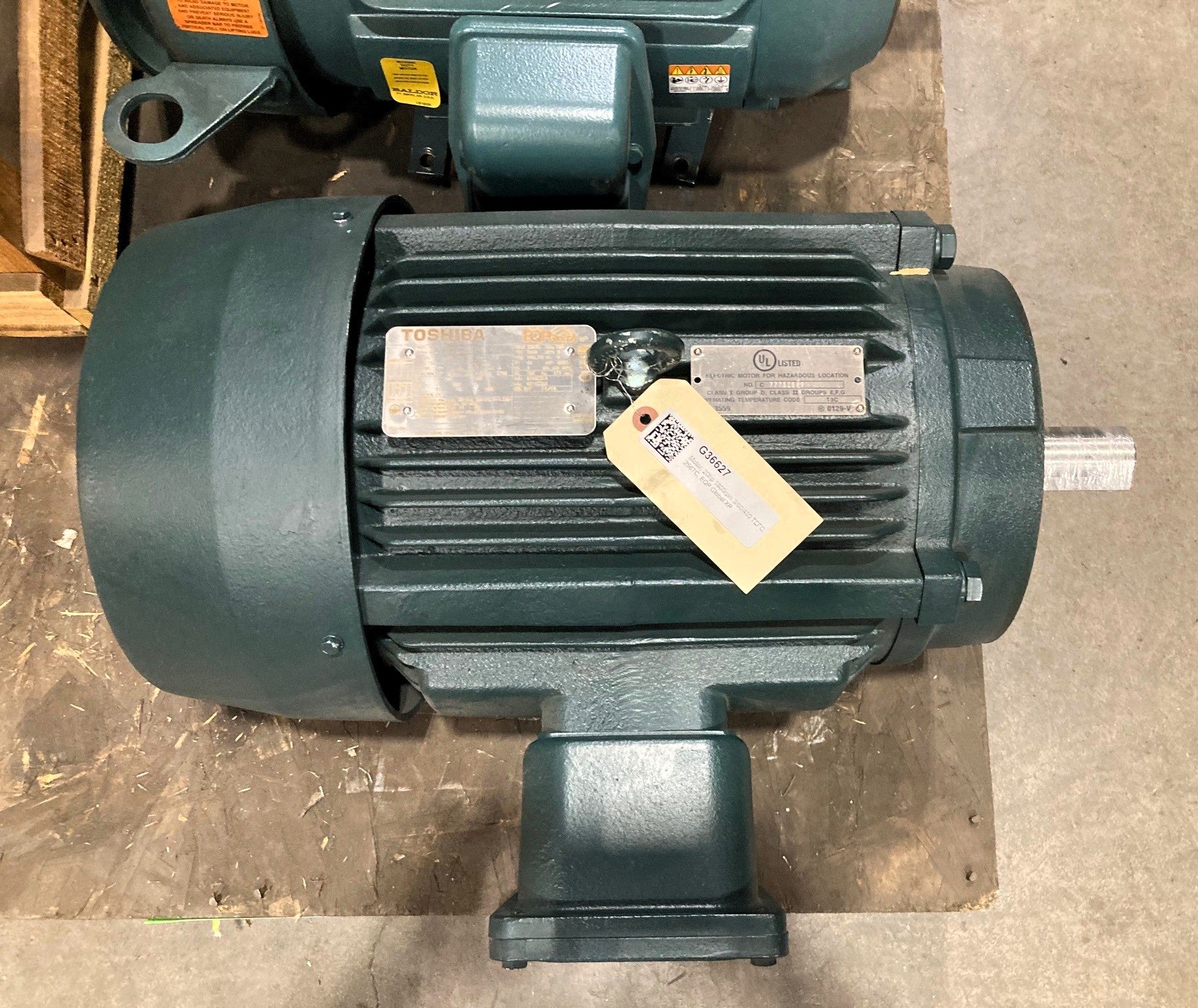 Toshiba Motor, Explosion Proof, 20HP, 1800RPM, 230/460V, TEFC, C-Face